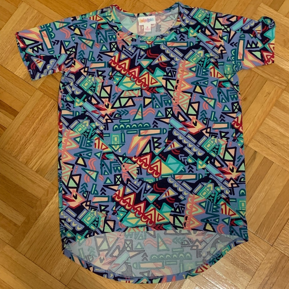 Lularoe girls “Gracie” shirt, size 8